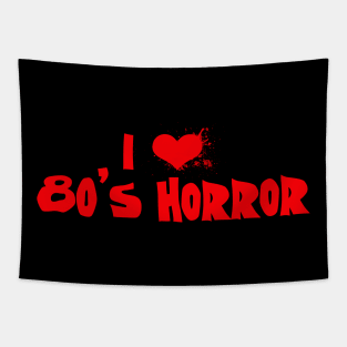 I Love 80's Horror Tapestry