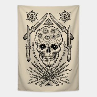 Occult skull Tapestry