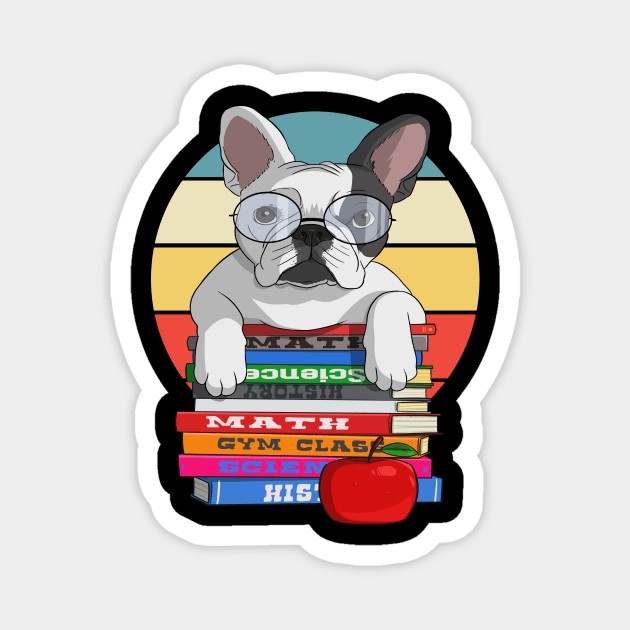 French Bulldog Back to School Teacher's Pet Magnet by Noseking