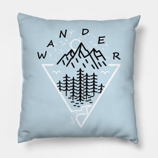 natural wonders of the mountains Pillow