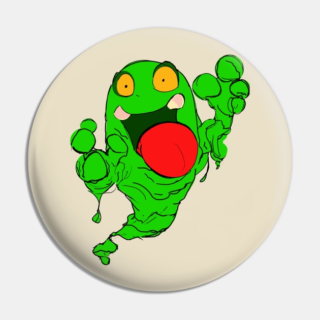 Slimer Grimer Pin by Arctic Apothecary