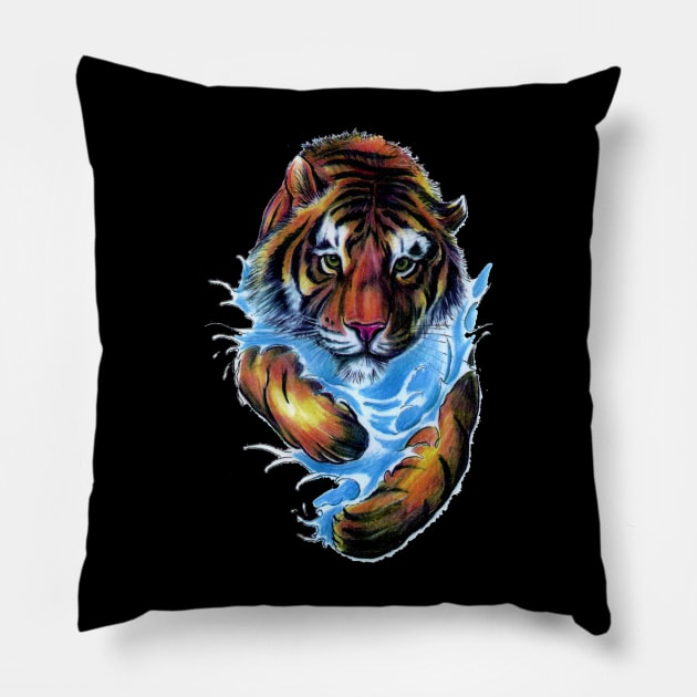 Tiger Pillow by wizooherb