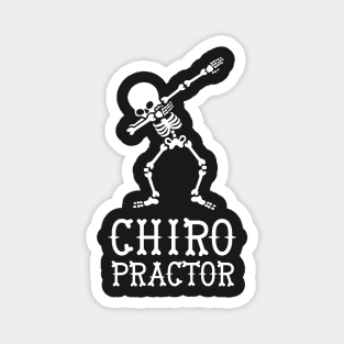 Dab dabbing skeleton chiropractor Magnet