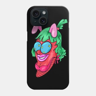 Dope flashing pepper character girl illustration Phone Case