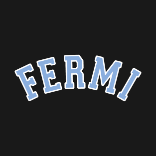 FERMI Blue Curved T-Shirt