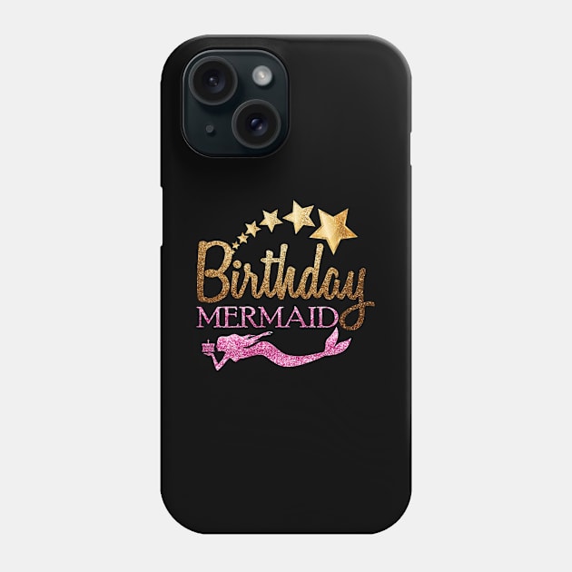 'Birthday Mermaid' Amazing Mermaids Gift Phone Case by ourwackyhome