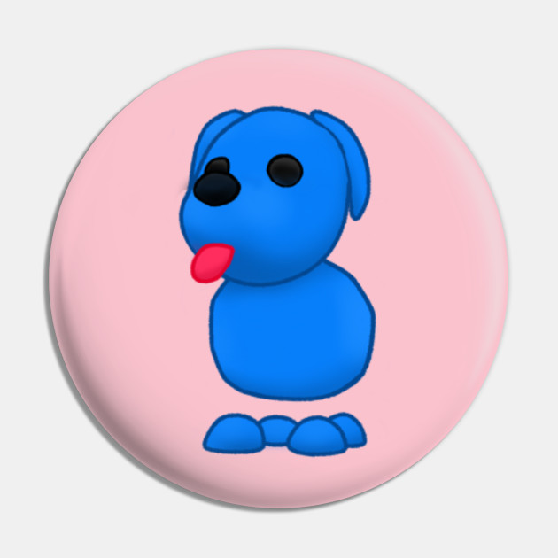 Adopt Me Blue Dog Adopt Me Pin Teepublic De - blue dog roblox adopt me