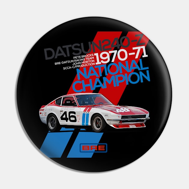 Datsun 240z National Champion Pin by Ajie Negara