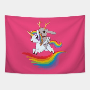 Jackalope on Unicorn Tapestry