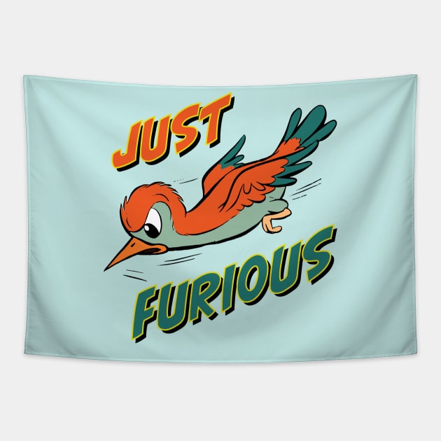 Just Furious Doorslammer Gasser or Funny Car Drag Racing Motif Tapestry by MultistorieDog