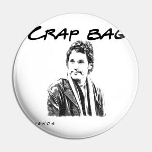 First name crap last name bag Pin