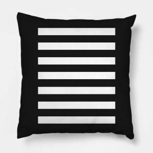 Shades of Grey And White Horizontal Stripe Pillow