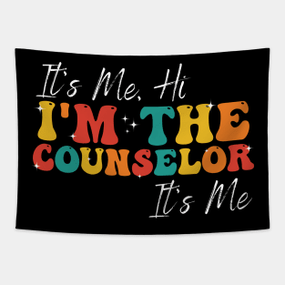 School Counselor It's Me Hi I'm The Counselor Back To School Tapestry