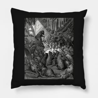 The Council of the Rats - Gustave Dore Pillow