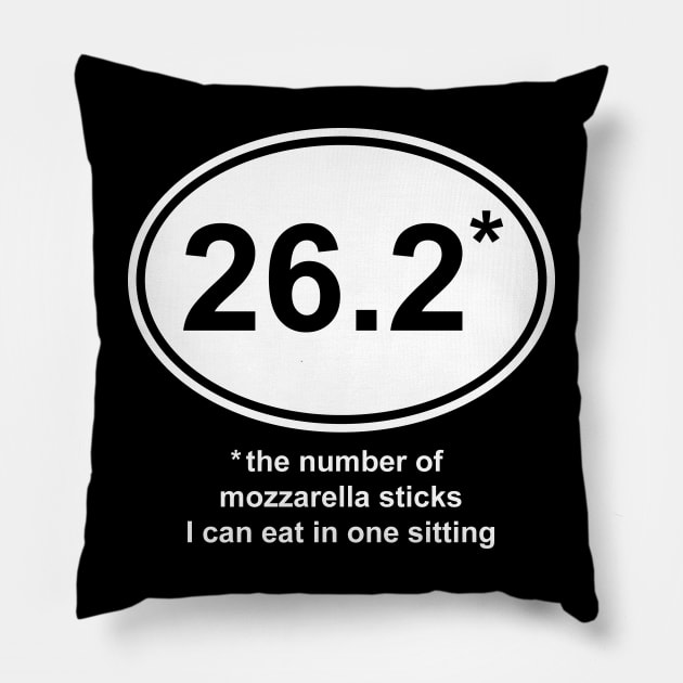 Funny Mozzarella Pillow by Huhnerdieb Apparel