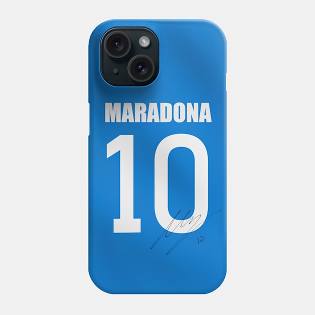 MARADONA / NAPLES SIGNED JERSEY Phone Case by Jey13