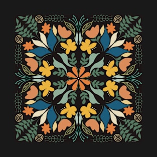 Folk Mandala Pattern T-Shirt