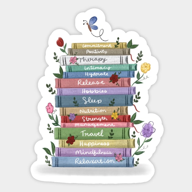 The Stack of Books Sticker