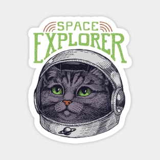 Dreamy Astronaut Cat2 Magnet