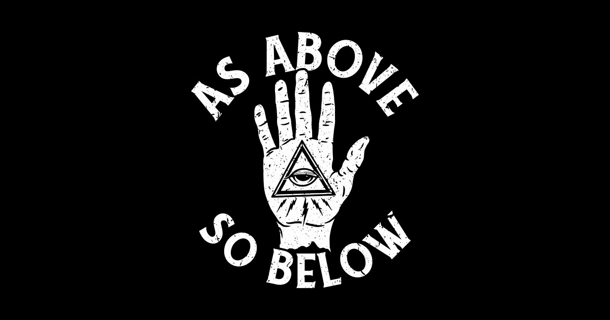 As Above So Below As Above So Below Sticker TeePublic As Above So Below As Above So Below Sticker TeePublic
