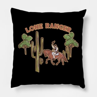 Lone Ranger Without Background Artwork Pillow