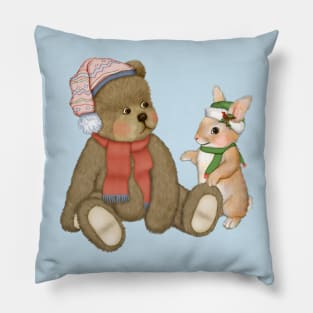 Winter Snow Friends Pillow