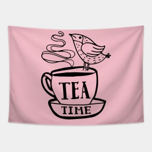 Tea Time Cute Tea Cup Teatime Lover Gift Tapestry