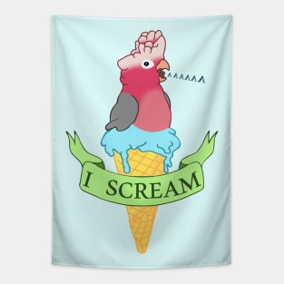 I scream Ice cream Galah Cockatoo Tapestry