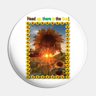 Sunflower - head up Pin