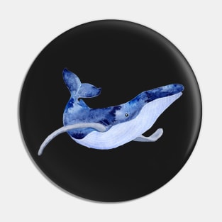 WHALE - SALT WATERCOLOR WHALE Pin