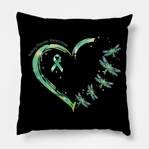 Kidney Disease Awareness Pillow by xylalevans