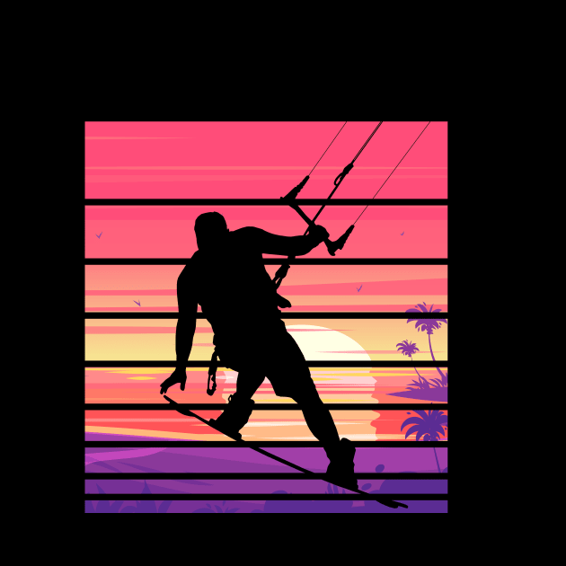 Retro Kiteboarding by Quotes NK Tees