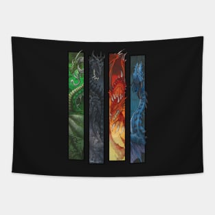 Elemental Dragons Tapestry