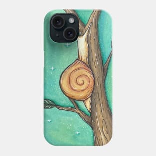 Snail on Branch Phone Case