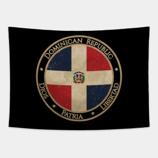 Vintage Dominican Republic USA North America United States Flag Tapestry