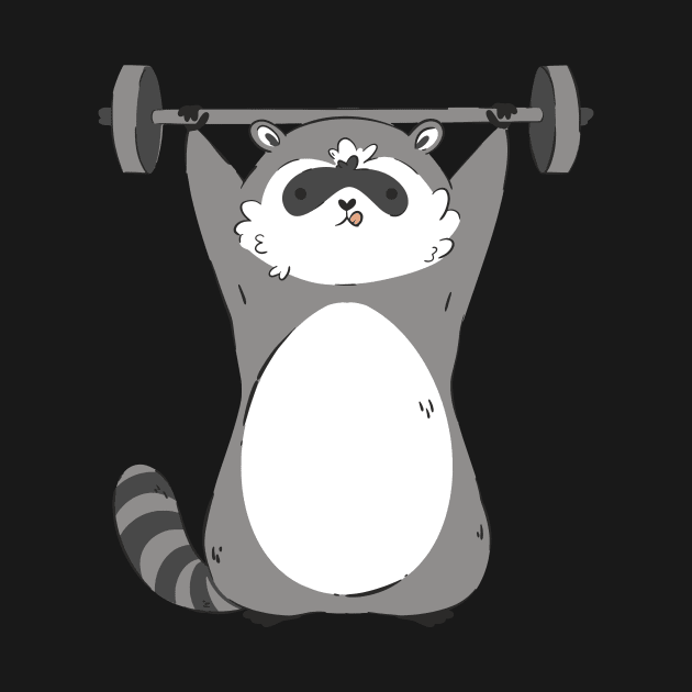 Raccoon Workout by JFDesign123