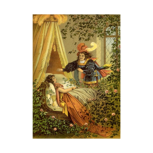 Vintage Fairy Tales, Sleeping Beauty by Carl Offterdinger by MasterpieceCafe