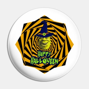 Funny Halloween Shrek Pin