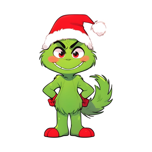 Cartoon Grinch's Christmas Joy by ragil_studio