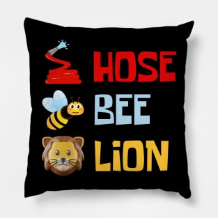 Hose bee lion funny meme Pillow