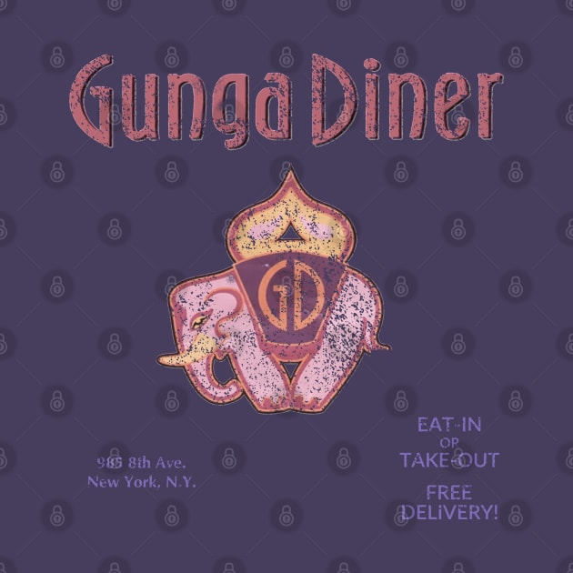 Gunga Diner vintage distressed by GeekGiftGallery