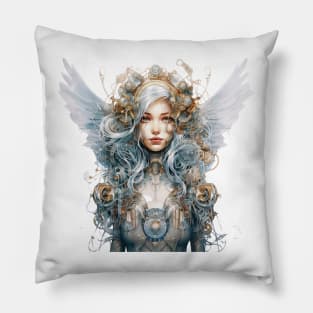 Steampunk Angel #2 Pillow