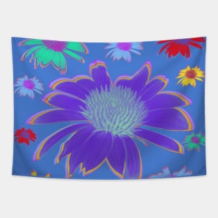 Retro Flower Power Tapestry