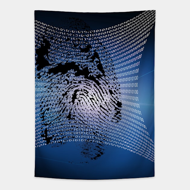 Digital Fingerprint Tapestry by rolffimages