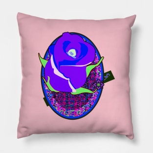Purple Rose Pillow