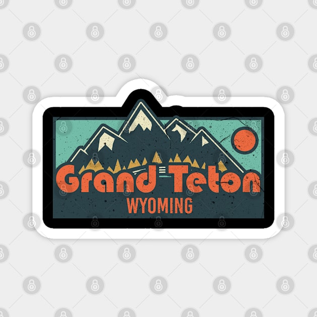 Grand Teton national park camping. Perfect present for mother dad father friend him or her Magnet by SerenityByAlex