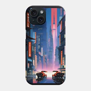 Neo Japanese city aesthetic Phone Case