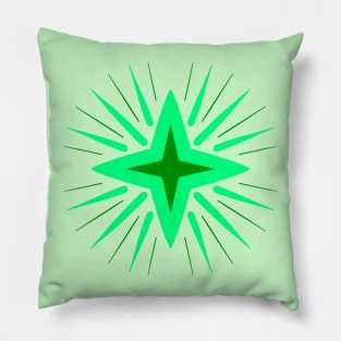 Green Star Pillow