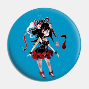 Cute Gothic Girl Pin