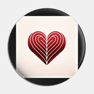 Depth of Affection: Layered Heart Illusion Pin